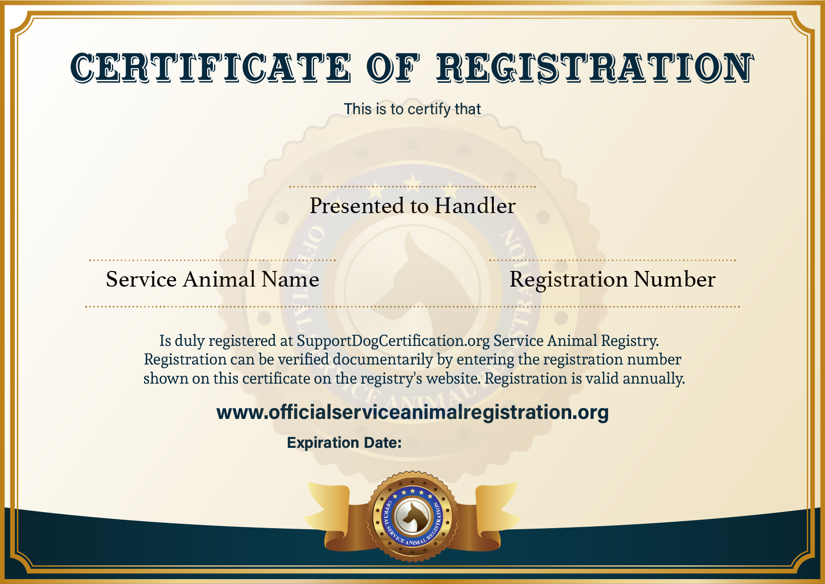 ada registration for service dogs