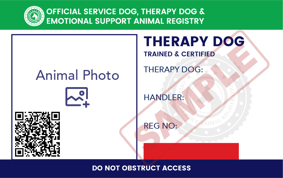 therapy dog registry